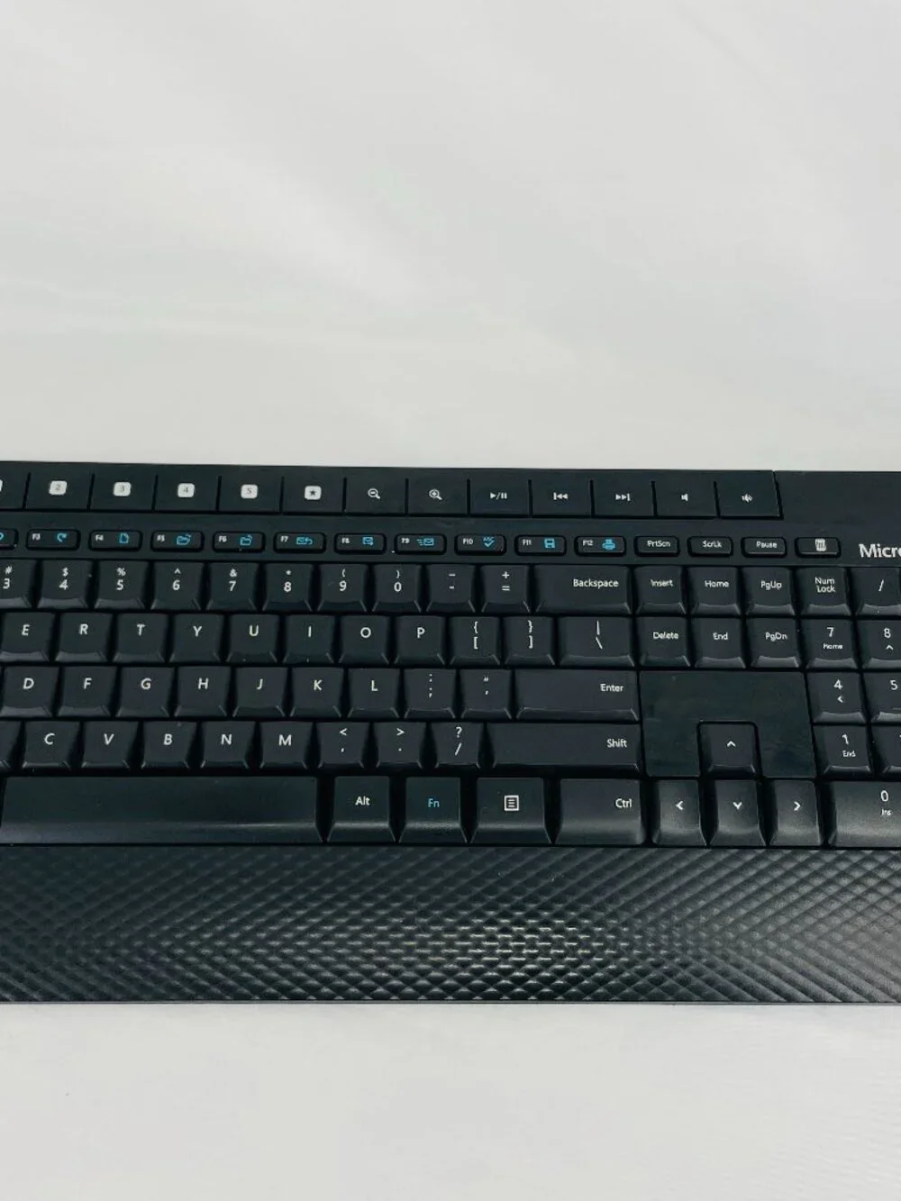 Vintage Microsoft Wireless Keyboard Black Computer Accessory